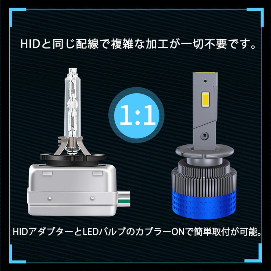 ー品販売 HIDより明るい LEDヘッドライト D2S D2R LED化 パワーアップ