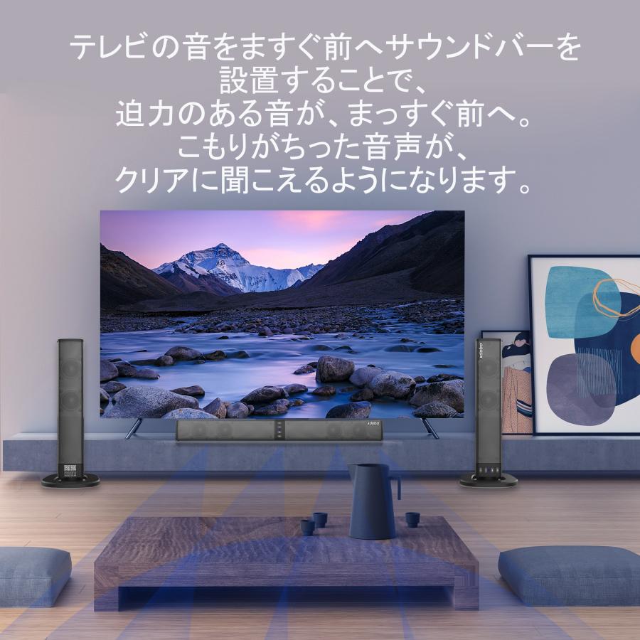 新品！サウンドバー　Bluetooth スピーカー　テレビ用　リモコン付き Amazon.co.jp: サウンドバー テレビ スピーカー 40W出力