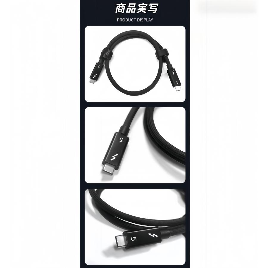 アコリバ特注 Thunderbolt5ケーブル 1m 貴陽石処理 サンレコ記事