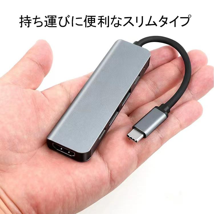 USB Type C ハブ PD充電(100w) 4K HDMI USB3.0 アダプタ USB変換 USB Type C ハブ PD充電(100w) 4K HDMI USB3.0 アダプタ USB変換