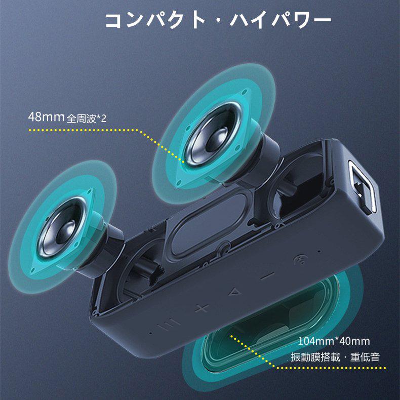 xdobo Bluetoothスピーカー コンパクト IPX7 防水 20W 重低音 xdobo Bluetoothスピーカー コンパクト IPX7 防水 20W 重低音
