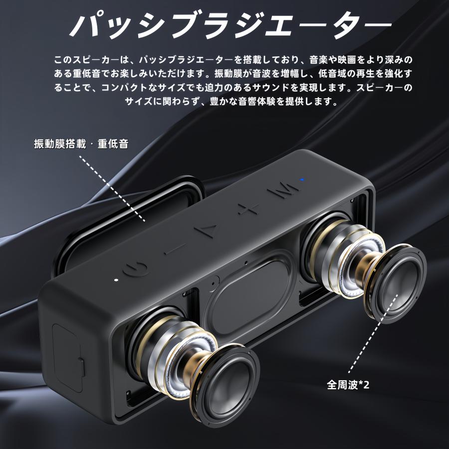 xdobo Bluetoothスピーカー コンパクト IPX7 防水 20W 重低音