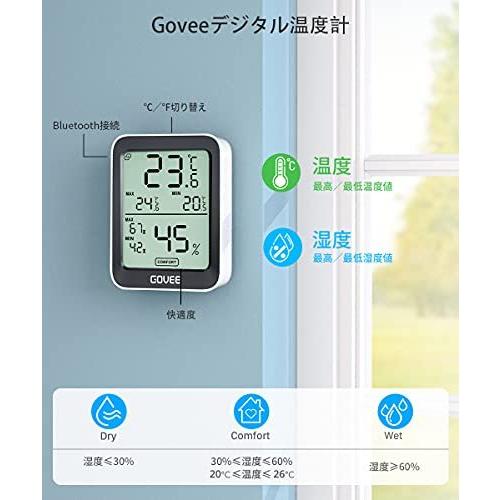 激安格安割引情報満載 Govee 温度湿度計 デジタル Bluetooth 温度計 湿度計 高精度 梅雨対策 熱中症 乾燥対策 スマホ データ記録機能付き温湿度計 アプリで Discoversvg Com