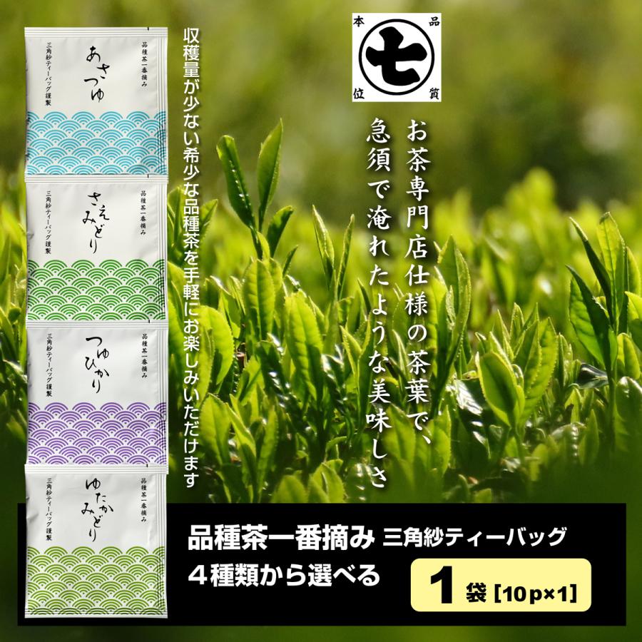 丸七製茶 品種茶ティーバッグ 【10P入×1袋】 4種類から選べる 「あさ