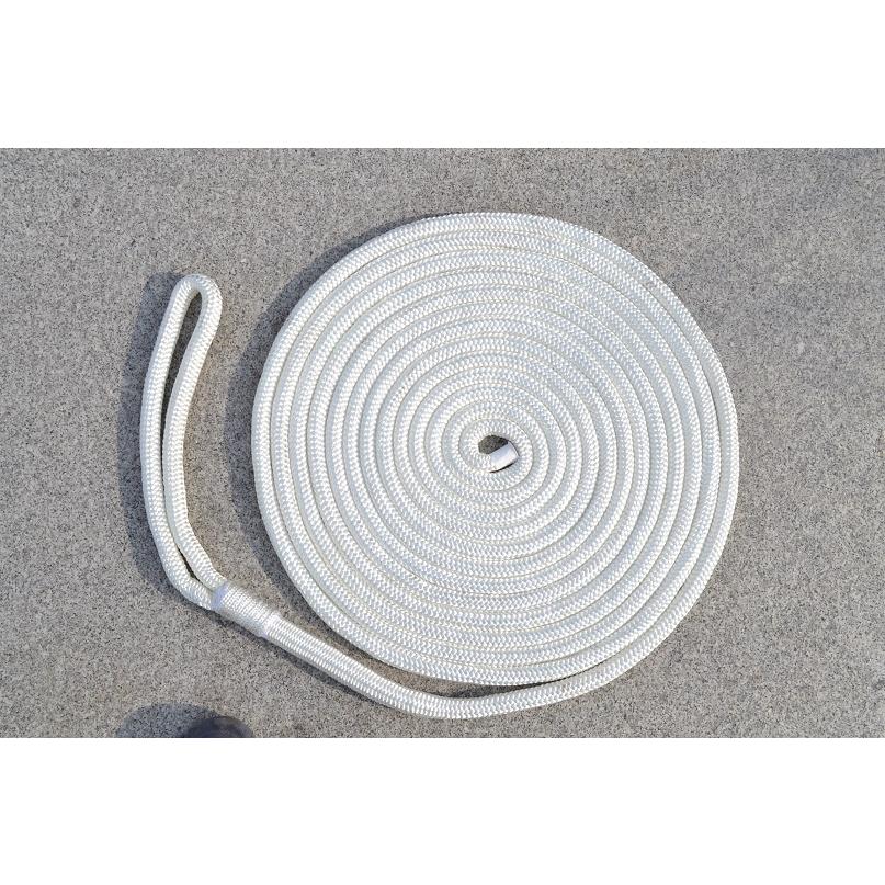 14mm10m×2本セット係留ロープアイ加工ホワイト : ロープハンター
