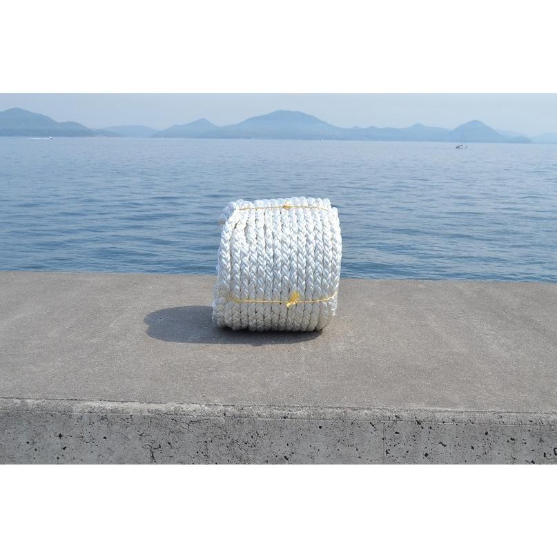 18mm100mEKスーパーエステル8クロス打マリンロープ : ロープ