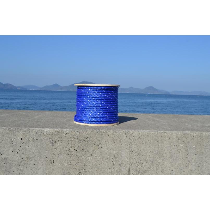 16mm100m☆水に浮くロープ!万能PPブレイド24打ブルー : ロープ 16mm100m☆水に浮くロープ!万能PPブレイド24打ブルー : ロープ