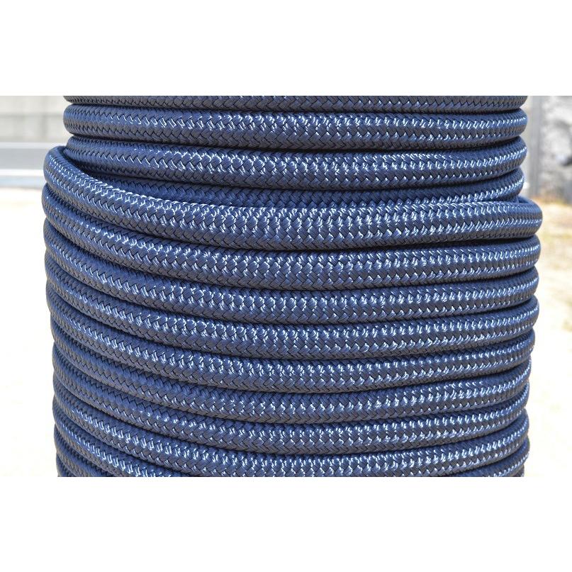 20mm100mWBスーパーエステル24打ネイビーマリンロープ 20mm100mWBスーパーエステル24打ネイビーマリンロープ