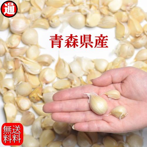 にんにく (産直) 青森 生産者直送 バラ 500g 超小粒・小粒・皮剥げあり 