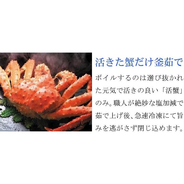 タラバガニ ボイル蟹 特大 足 2kg (1kg×2肩) セット 5Lサイズ 2キロ ギフト 冷凍 たらばがに 北海道加工 鱈場蟹｜gurumeitiba｜08