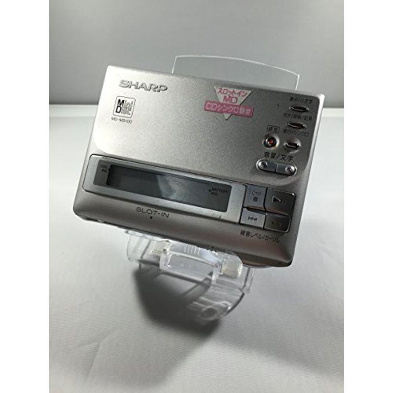 SHARP ポータブルMDプレーヤー MD-MS100 本体 MD-MS100｜SHARP シャープ MD WALKMAN MDウォークマン