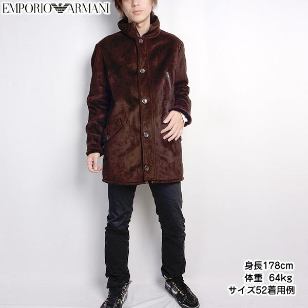 ショートコート ブラウン メンズ 479 メンズファッション ショートコート 送料無料 B1b38w メンズ エンポリオアルマーニ Emporio Armani 103 ガッツブランドショップ B18