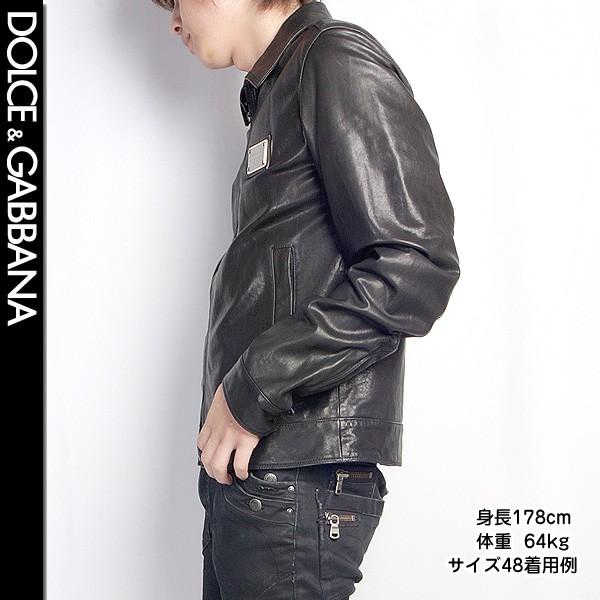 【メール便】 ドルチェ＆ガッバーナ(DOLCE&GABBANA) レザー ジャケットG9K38L FULQ3 N0000ブラック 黒 【G1635951230】(57740円)