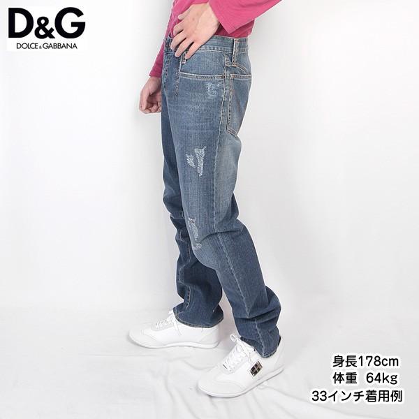 ドルチェ＆ガッバーナ DOLCE&GABBANA メンズ パンツ ボトムス ロゴ ダメージ加工・レザーロゴパッチ付きデニム MC1045 33350 700 ドルチェ＆ガッバーナ DOLCE&GABBANA メンズ パンツ ボトムス ロゴ ダメージ加工 レザーロゴパッチ付きデニム MC1045