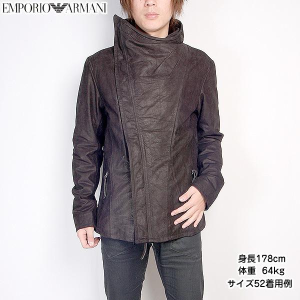 交換無料 エンポリオアルマーニ Emporio Armani メンズ レザー ジャケットh1b03p H1p05 999 ブラック 黒 完売 Www Technet 21 Org