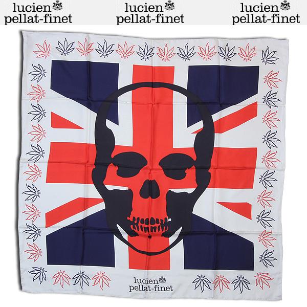 数量限定 ルシアンペラフィネ Lucien Pellat Finet メンズ 小物 ストール スカーフ ロゴ Unisex可 ユニオンジャック柄 スカル ヘンプロゴ付ストール R R400 ポイント10倍 Blog Lonolife Com