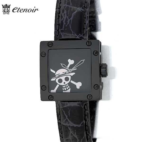 ワンピなど最旬ア ワンピース 限定モデル ユニセックス エテノワール Etenoir エテノワール Etenoir ウオッチ 12a ブラック モデル ルフィー モンキーd オフィシャル 腕時計 メンズ腕時計