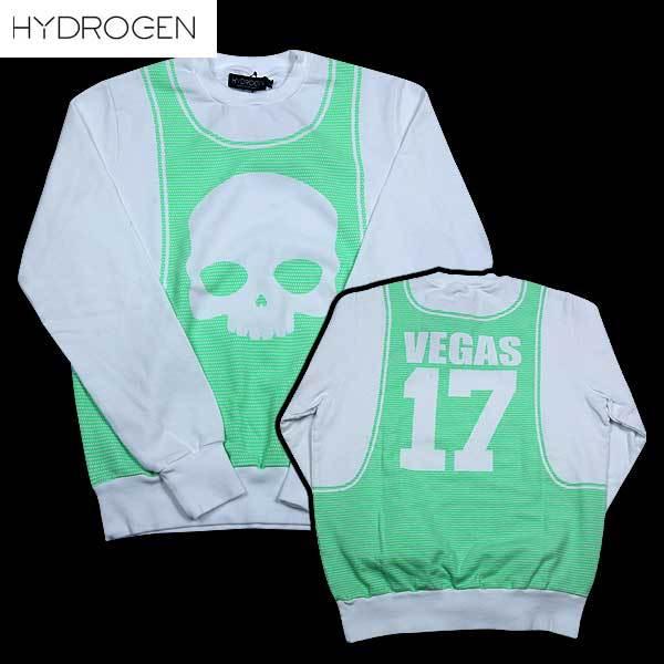 ハイドロゲン Hydrogen メンズ トップス トレーナー スカル入りスウェットシャツ 色違い ピンク 白 青 白 紫 白 灰 白 あり Felpagirocollonba 09 ガッツブランドショップ 通販 Yahoo ショッピング