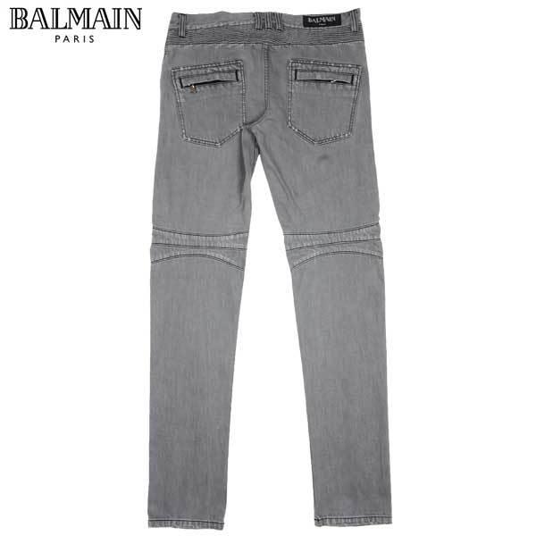 バルマン Balmain メンズ ヴィンテージ加工 バイカーコットンパンツ メンズ S3ht500 B9b B9b グレー 172 グレー 13s 90 ガッツブランドショップ