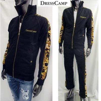 ドレスキャンプ Dress Camp メンズ トップス セットアップ上下組 訳あり トップスラバー部分劣化 破れ等あり バロック調ロゴ付セットアップジャージ 13s 39 ガッツブランドショップ 通販 Yahoo ショッピング