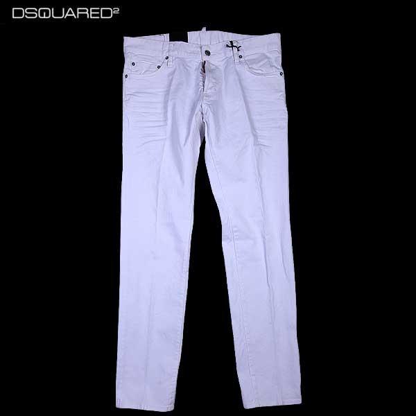 ディースクエアード Dsquared2 Dsquared2 ジーンズ デニム メンズ パンツ 100 ボトムス ロゴ レザーロゴパッチ付ホワイトデニムパンツ R 100 S 014 ガッツブランドショップ S74la0811 15a はこぽす対応商品