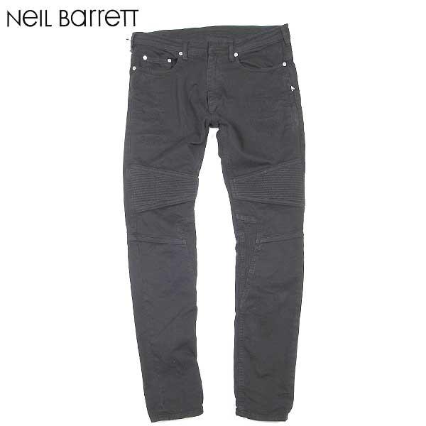 ニールバレット Neil Barrett メンズ パンツ ボトムス バイカー ジップポケット・ロゴ付きスキニーパンツ ブラック 色違いあり PBDE144 B805T 01 61A