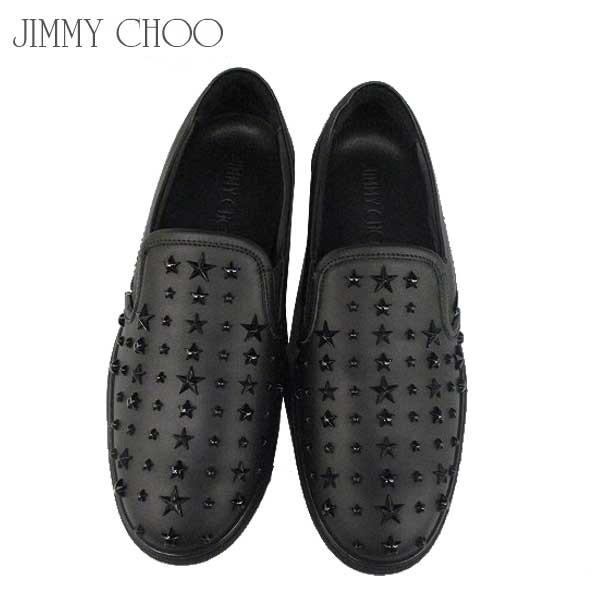 ジミーチュウ Jimmy ガッツブランドショップのジミーチュウ Choo メンズ スニーカー 靴 スニーカー ブラック スリッポン ミックススタースタッズ付きスリッポン ブラック Grove Omx Bk 71a 05 ガッツブランドショップ 早割saleの