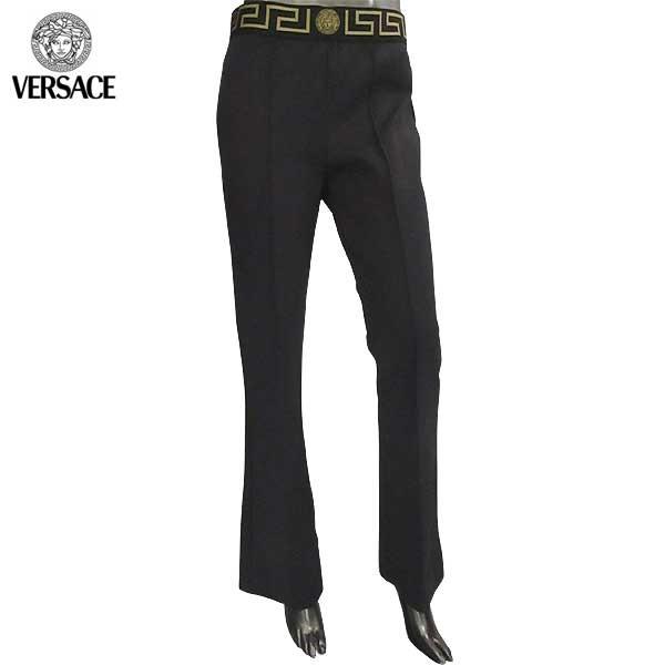 ヴェルサーチ Versace レディース スウェット パンツ ボトムス ウエスト部分グレカ柄 メデューサロゴ入りスウェットパンツ Aud1026 Ac A1008 71a 新しいブランド