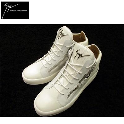 ジュゼッペザノッティ Giuseppe Zanotti メンズ 靴 スニーカー ハイカット ロゴ付きジップアップハイカットスニーカー 白 Ru White R 030 ガッツブランドショップ 通販 Yahoo ショッピング