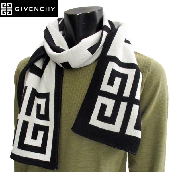 送料無料 ジバンシー Givenchy メンズマフラー白 黒bpya 1807 028 ガッツブランドショップ 通販 Yahoo ショッピング