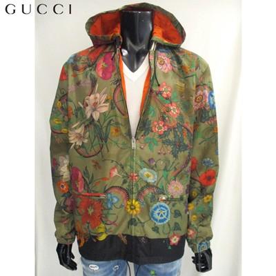 グッチ Gucci メンズ ジャケット パーカー ウインドブレーカー 花柄 蛇 ロゴ 2way カーキ Me0 Z790c 2859 81a 006 ガッツブランドショップ 通販 Yahoo ショッピング