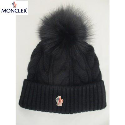 R500 黒 財布 帽子 ファッション小物 カシミヤ混 Monclerロゴ ラビットファー付きニットキャップ Moncler モンクレール ロゴ 066 ガッツブランドショップ 黒 帽子 81a レディース ニット帽 ビーニー ニット帽 ニット帽 ビーニー