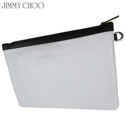 ジミーチュウ Jimmy Choo メンズ 鞄 バッグ クラッチバッグ ユニセックス可 ロゴ スタッズ・ロゴ付きクラッチバッグ 白 DEREK VIG 184 WHITE (R156600) ジミーチュウ Jimmy Choo メンズ バッグ クラッチバッグ ユニセックス可 ロゴ スタッズ ロゴ付きクラッチバッグ DEREK VIG WHITE R156600