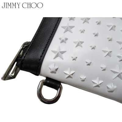 ジミーチュウ Jimmy Choo メンズ 鞄 バッグ クラッチバッグ ユニセックス可 ロゴ スタッズ・ロゴ付きクラッチバッグ 白 DEREK VIG 184 WHITE (R156600) ジミーチュウ Jimmy Choo メンズ バッグ クラッチバッグ ユニセックス可 ロゴ スタッズ ロゴ付きクラッチバッグ DEREK VIG WHITE R156600