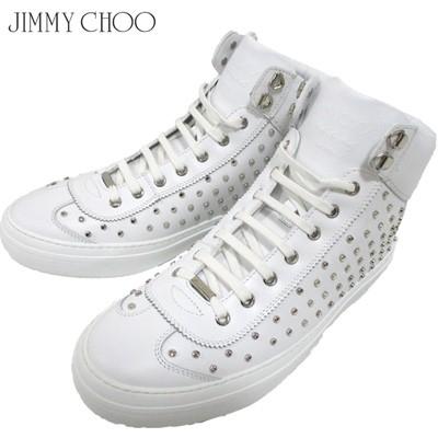 ジミーチュウ Jimmy Choo メンズ 靴 スニーカー ハイカット ロゴ Argyle ソールjimmy Chooロゴ スタッズ付きハイカット スニーカー 白 R 81a 005 ガッツブランドショップ 通販 Yahoo ショッピング
