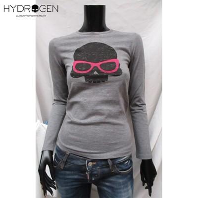 ハイドロゲン Hydrogen レディース トップス ロンｔ 長袖 ロゴ サングラススカルロゴプリント付tシャツ グレー 0bf6 Crigio 03a R 1999 008 ガッツブランドショップ 通販 Yahoo ショッピング