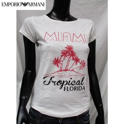エンポリオアルマーニ Emporio Armani レディース ｔシャツ 半袖 イラスト マイアミ ホワイト 2784 5p007 Wh 03a 1999 009 ガッツブランドショップ 通販 Yahoo ショッピング