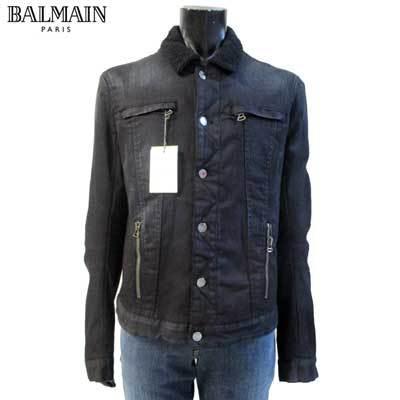 ピエールバルマン Pierre Balmain メンズ アウター ジャケット デニムジャケット ロゴ ボタンロゴ刻印・首元ボア付デニムジャケット  ブラック (R47880) :189999-038:ガッツブランドショップ - 通販 - Yahoo!ショッピング