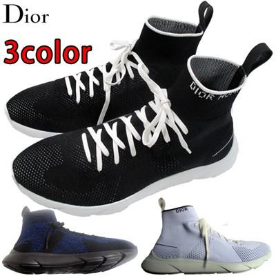ディオールオム DIOR HOMME メンズ 靴 スニーカー ロゴ 3color DIOR HOMMEロゴ・Beeロゴ入りテクニカルニット