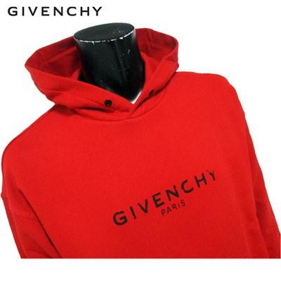 全3色/黒/赤/ベージュ GIVENCHY ロゴ パーカー 2color ヴィンテージ風