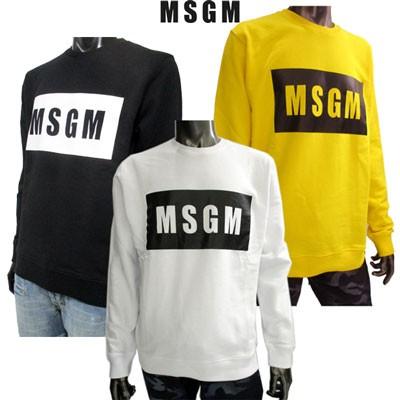 エムエスジーエム Msgm メンズ トップス スウェット トレーナー ロゴ 3color Msgmボックスロゴ入りスウェットシャツ 白 黄色 黒 R 91s 030 ガッツブランドショップ 通販 Yahoo ショッピング