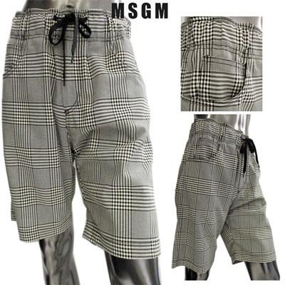 エムエスジーエム Msgm メンズ パンツ ボトムス ハーフパンツ グレンチェック柄ハーフパンツ 黒 白 2640mb11 99 R 91s 008 ガッツブランドショップ 通販 Yahoo ショッピング