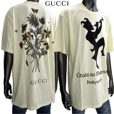 グッチ(GUCCI)メンズ Tシャツ カットソー ロゴ 半袖 フロントプリント・バックフラワープリントカットソー 昆虫 アイボリー 白 548334  XJAN4 7263 GB91A :190807-010:ガッツブランドショップ - 通販 - Yahoo!ショッピング