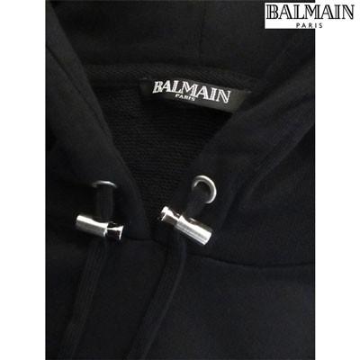バルマン BALMAIN メンズ トップス パーカー フーディー ロゴ サイド 