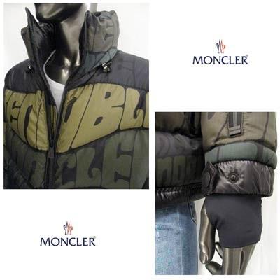 超人気高品質 モンクレールグルノーブル Moncler R 緑 総柄monclerロゴ入りカモ柄ダウンジャケット Limmat ロゴ ジャケット ダウン アウター メンズ Grenoble ダウンコート サイズ 1 Demolition Training