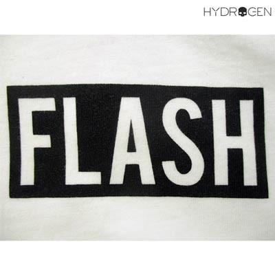 ハイドロゲン Hydrogen メンズ トップス ロンt 長袖 2color Flashロゴ サンダーロゴ入りロングtシャツ 白 黒 001 007 R240 91a 023 ガッツブランドショップ 通販 Yahoo ショッピング