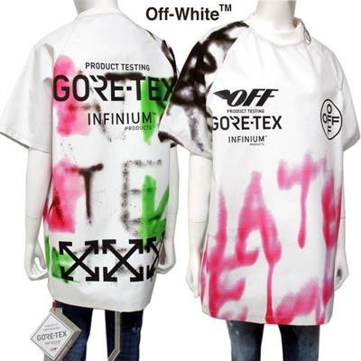 オフホワイト OFF-WHITE メンズ トップス Tシャツ 半袖 ロゴ GORE-TEX・マルチロゴ入りスプレーグラフィティプリントTシャツ 白  (R97900) 91A :191023-070:ガッツブランドショップ - 通販 - Yahoo!ショッピング