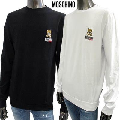 モスキーノ MOSCHINO メンズ トップス ロンT 長袖 ロゴ 2color MOSCHINOベア刺繍ロゴ入りロングTシャツ 白/黒 A1801  8103 1/555 (R18500) 91A :191105-001:ガッツブランドショップ - 通販 - Yahoo!ショッピング