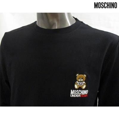 モスキーノ MOSCHINO メンズ トップス ロンT 長袖 ロゴ 2color 