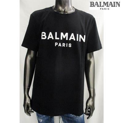 バルマン BALMAIN メンズ トップス Tシャツ 半袖 ロゴ 3color フロント 